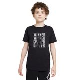 Qivi Pubg Winner Baskılı Siyah Unisex Çocuk T-shirt