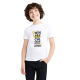 Qivi Pubg Winner Winner Baskılı Unisex Çocuk Beyaz T-shirt