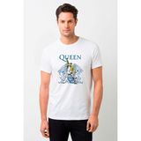 Qivi Queen Baskılı Beyaz Erkek T-shirt