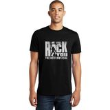 Qivi Queen We Will Rock You Baskılı Siyah Erkek Örme T-shirt