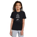 Qivi Queen We Will Rock You Baskılı Siyah Unisex Çocuk T-shirt