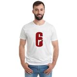 Qivi Rainbow Six 6 Baskılı Beyaz Erkek T-shirt