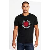 Qivi Red Hot Chilippers Baskılı Siyah Erkek Örme T-shirt