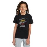 Qivi RF0441-COCTS Baskılı Unisex Çocuk Siyah T-shirt