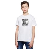 Qivi RF0483-COCTS Baskılı Unisex Çocuk Beyaz T-shirt