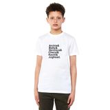 Qivi Riverdale Characters Name Baskılı Unisex Çocuk Beyaz T-shirt