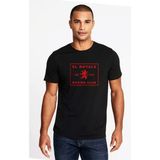Qivi Riverdale El Royale Boxing Club Baskılı Siyah Erkek Örme T-shirt