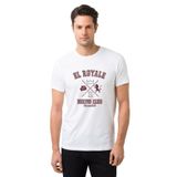 Qivi Riverdale El Royale Boxing Eskitme Baskılı Beyaz Erkek T-shirt