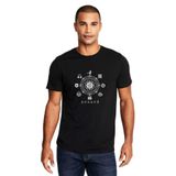 Qivi Sense 8 I Am Also A We Minimalist Symbols Baskılı Siyah Erkek Örme T-shirt