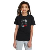 Qivi SFK0326-COCTS Baskılı Unisex Çocuk Siyah T-shirt