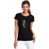 Qivi SFK0433KDNTS Linkin Park Chester Bennington Rock Baskılı Siyah Örme Kadın T-Shirt