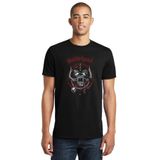 Qivi SFK0462ERKTS Motörhead Logo Rock Metal Müzik Baskılı Siyah Örme Erkek T-shirt