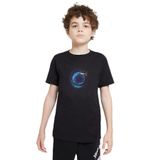 Qivi SFK0608-COCTS Renkli Dünya Baskılı Unisex Çocuk Siyah Sweatshirt