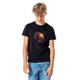 Qivi SFK0609-COCTS Dünya World Baskılı Unisex Çocuk Siyah Sweatshirt