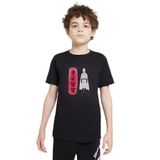 Qivi SFK0642-COCTS Baskılı Unisex Çocuk Siyah T-shirt