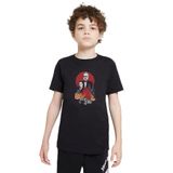 Qivi SFK0708-COCTS Baskılı Unisex Çocuk Siyah T-shirt