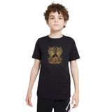 Qivi SFK0772-COCTS Baskılı Unisex Çocuk Siyah T-shirt