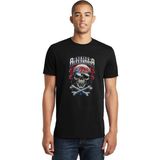 Qivi SFK0939ERKTS Asking Alexandria Skull Baskılı Siyah Örme Erkek T-shirt