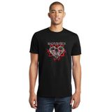 Qivi SFK0993ERKTS Black Veil Brides Brides Baskılı Siyah Örme Erkek T-shirt