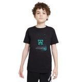 Qivi SFK1010-COCTS Baskılı Unisex Çocuk Siyah Sweatshirt