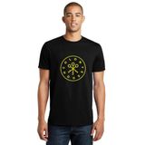 Qivi Silhouette Colony House Baskılı Siyah Erkek Örme T-shirt