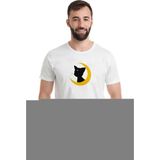 Qivi Silhouette Luna Baskılı Beyaz Erkek T-shirt