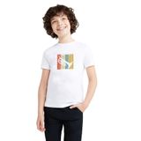 Qivi Silhouette Mellophone Vintage Style Baskılı Unisex Çocuk Beyaz T-shirt