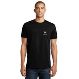 Qivi Siyah Çapa Çapa Suluboya Resim Dövme Baskılı Beyaz Erkek Örme T-shirt