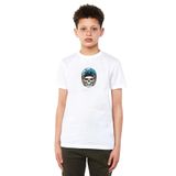 Qivi Skull Lockscreen Tumblr Baskılı Beyaz Erkek Çocuk T-shirt