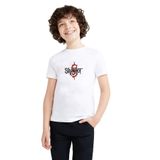 Qivi Slipknot Baskılı Unisex Çocuk Beyaz T-shirt