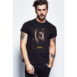 Qivi Slipknot Hammer Rock Metal Müzik Music Baskılı Siyah Örme Erkek T-shirt