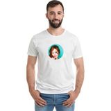 Qivi Snsd Jessica 2016 K Pop Baskılı Beyaz Erkek Örme T-shirt