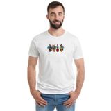 Qivi Southpark Baskılı Beyaz Erkek Örme T-shirt