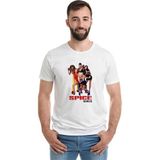 Qivi Spice Girls Baskılı Beyaz Erkek Örme T-shirt