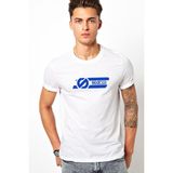 Qivi Ssparco Baskılı Beyaz Erkek Örme T-shirt