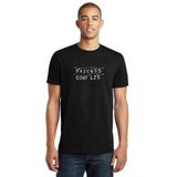 Qivi Stanger Things Friends Don't Lie Işıklı Baskılı Siyah Örme Erkek T-shirt