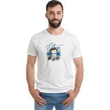 Qivi Stıng Baskılı Beyaz Erkek Örme T-shirt