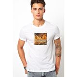 Qivi Stratovarius Nemesis Baskılı Beyaz Erkek Örme T-shirt