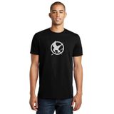 Qivi Symbols District Mockingjay Vector By Trebory 6 Baskılı Siyah Erkek Örme T-shirt