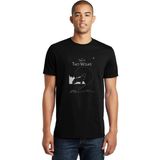 Qivi Tale of Two Wolves Graphic Novel Baskılı Siyah Erkek Örme T-shirt