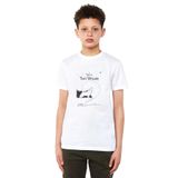 Qivi Tale Of Two Wolves Graphic Novel Baskılı Unisex Çocuk Siyah T-shirt