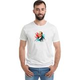 Qivi Tc Ulu Önder Mustafa Kemal Atatürk Baskılı Beyaz Erkek Örme T-shirt