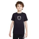 Qivi Teen Wolf Baskılı Unisex Çocuk Siyah T-shirt