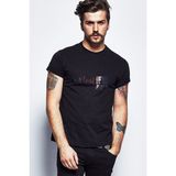 Qivi The Last Of Us Part 3 Baskılı Siyah Erkek Örme T-shirt