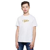 Qivi The Outer Worlds Logo Baskılı Unisex Çocuk Beyaz T-shirt