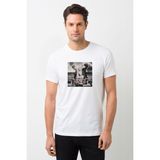 Qivi The Pretty Reckless Light Me Up Baskılı Beyaz Erkek Örme T-shirt