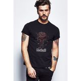 Qivi The Punisher Mermi Bullet Kurşun Baskılı Siyah Erkek Örme T-shirt