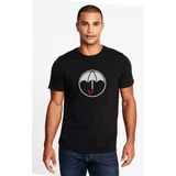 Qivi The Umbrella Academy Logo Baskılı Siyah Erkek Örme T-shirt