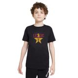Qivi The Upside Down Baskılı Unisex Çocuk Siyah T-shirt