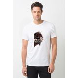 Qivi The Walking Dead The Telltale Definitive Baskılı Beyaz Erkek Örme Tshirt - XL